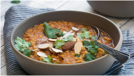 Mexican-style vegetarian lentil soup: a nutritious, high-protein dish
